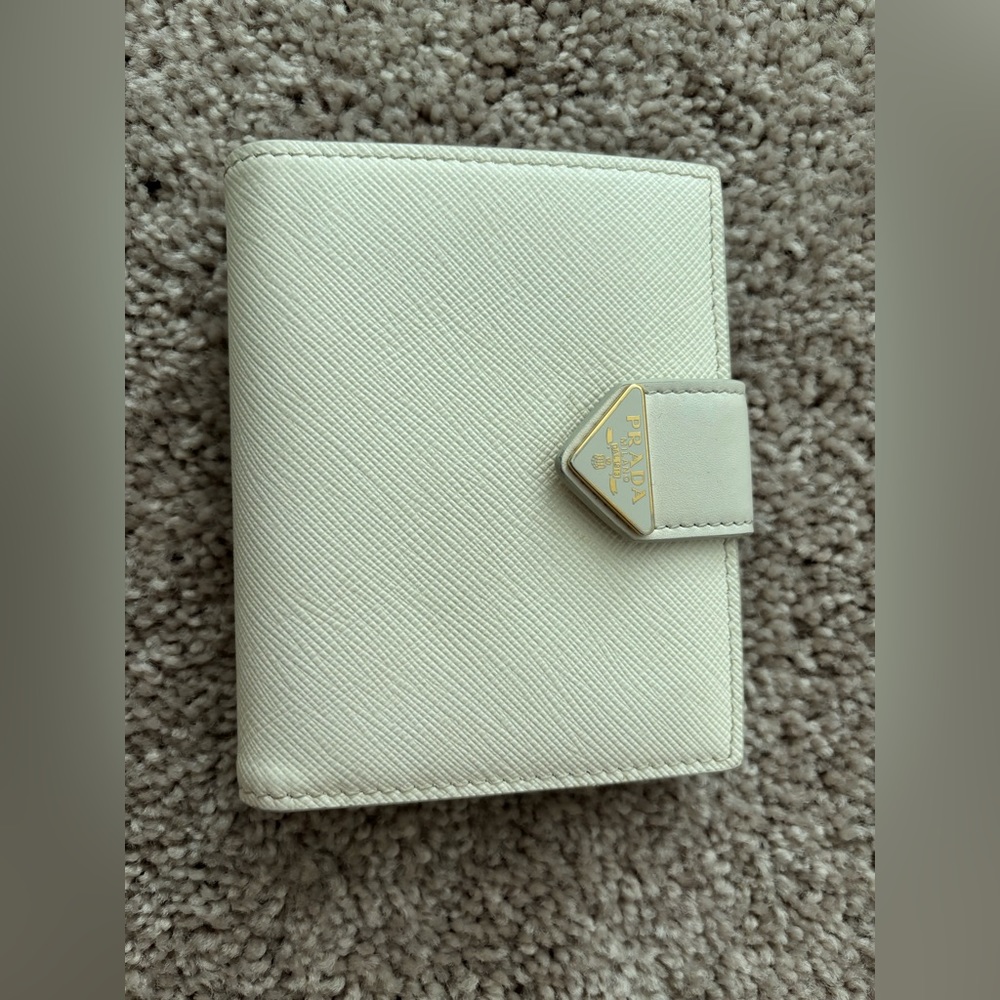 PRADA | Small Saffiano and leather wallet